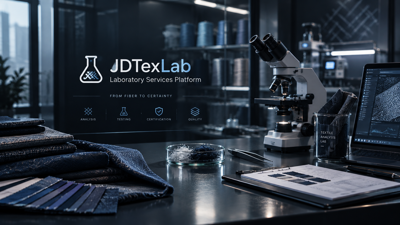 JDTexLab — پلتفرم خدمات و سفارش‌های آزمایشگاهی